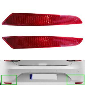 폭스바겐 시트 레온 mk3 타입 5F 프리페이스리프트 2012- 자동차 리어 범퍼 리플렉터 테일 브레이크 경고