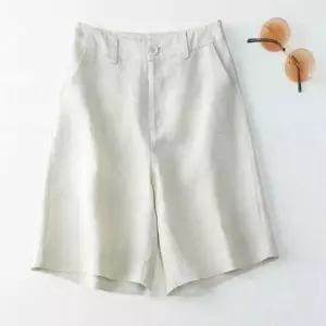 [라일리여성의류] Rly 여성 린넨반바지 뒷밴딩 여름 숏팬츠 마 반바지