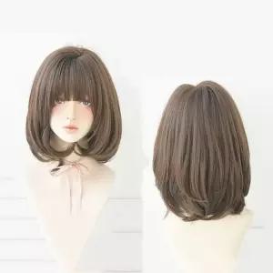 [룽스]단발가발 반가발 패션가발 자연스러운 전체가발