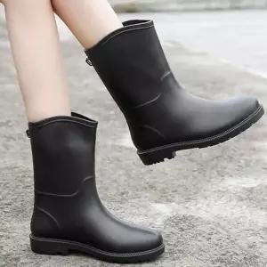 [룽스]미들 레인부츠 롱부츠 장화 캐주얼 여자 신발 슈즈