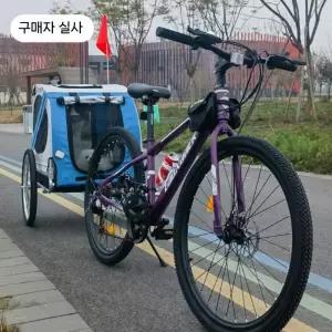 강아지 자전거 반려견 애완동물 애완견 트레일러