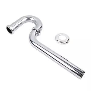 실버 세면기 수전 연결 하수관 방지 P트랩 배수구 배수관 스텐 320mm 악취