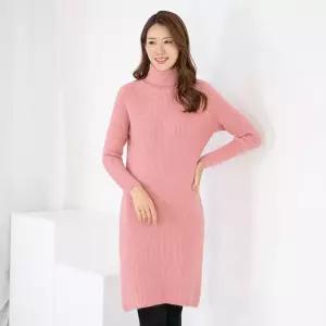 엄마옷 폴라 골지니트 원피스 1GHJ25311 중년여성 마담 60 70대  빅사이즈 할머니