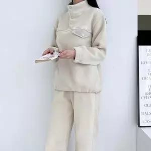 여자 빅사이즈 후리스 조거 트레이닝 세트 1P 셋업 여자겨울트레이닝복