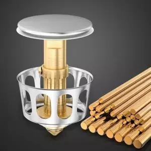 물마개 세면대 폽업 교체 세면기 캡 팝업 황동