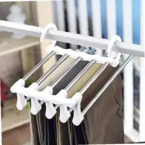 다기능 스테인레스 매직 접이식 바지걸이