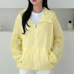 경량점퍼 남녀공용 얇은 바람막이 후드 집업자켓
