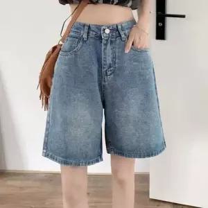 여름반바지 캐주얼 데일리 여성 빈티지 데님 올매치 5부 팬츠