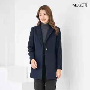 엄마옷 울모직 정장 테일러드 카라 하프 코트 1GHJ25205 중년여성 마담 60 70대  빅사이즈 할머니