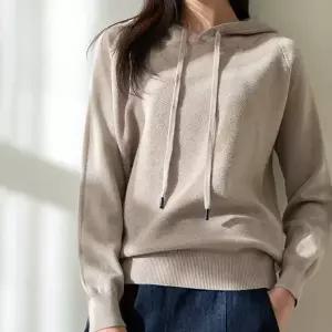 여성 니트 긴팔 슬림핏 캐주얼 골지 티셔츠 KN-12 풀오버 후드 니트