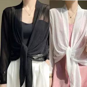 여성가디건 여성 시스루 스트랩 여름 가디건 1P 비치 바캉스 외투