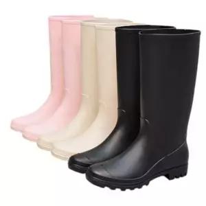 방수신발 심플 롱 레인부츠 여성 장화 논슬립 방수장화 패션 롱