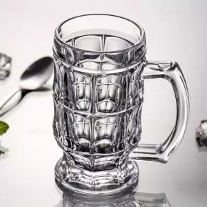 예쁜 유리컵 카페 큰잔 유리 손잡이 투명 글라스 하이볼 맥주잔 (WFKI037)