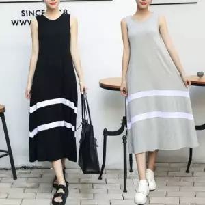 여자원피스 니트원피스 외출 민소매 나시 홈웨어 (WFKHLB6)