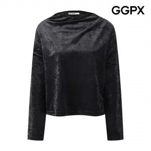 [AK수원점]  드레이프 벨벳 블라우스 (GQ1SH001F)