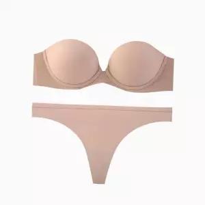 [Calvin Klein]UNDERWEAR CK 여성 푸쉬업 스트랩리스 브라티팬티 세트 QF8252QF7820 CEDAR 697950