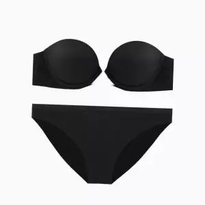 [Calvin Klein]UNDERWEAR CK 여성 푸쉬업 스트랩리스 브라팬티 세트 QF8252QF8253 BLACK 697803