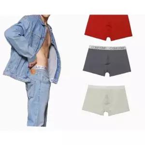 [Calvin Klein]UNDERWEAR 비밀 캘빈 남성 로고 메탈릭 밴드 드로즈 3종세트 A팩 697433