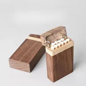 우드 담배케이스 원목 커버 홀더 슬림 상자 케이스 남성