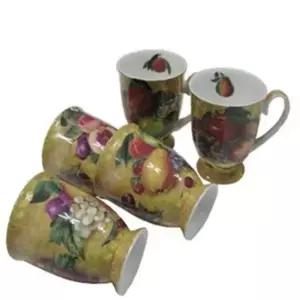 스테콜 신오색 과일 머그잔 5개 물컵 찻잔 주스컵