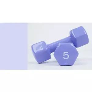 아이워너 뷰티 육각 덤벨 5kg 블루베리 (2개입) 숙련자용덤벨 웨이트 헬스 홈트 팔운동 근력운동