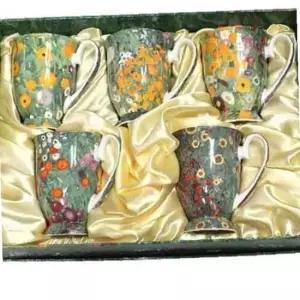 스테콜 머그잔 커피잔 도자기 머그컵 찻잔 세트 5P G