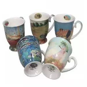 스테콜 머그잔 커피잔 도자기 머그컵 찻잔 세트 5P