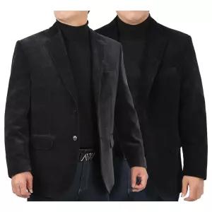 남자 겨울 베이직 투톤 코듀로이 정장 콤비자켓 HS-COW-1