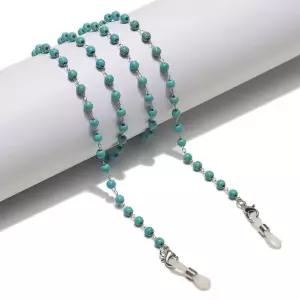 터키석 비즈 3타입 4mm 안경줄 마스크 스트랩 아이웨어 A (WFKILJ8)