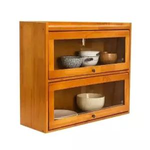미니찬장 진열장 그릇장 빈티지 컵 다기장 우드 원목 인테리어 레트로 수납