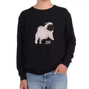 기모맨투맨 PUG 퍼그 강아지 반려견그림 다양한색상 전사이즈 (WFKIWL8)