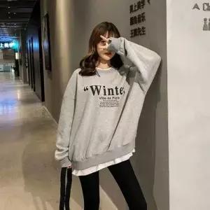 여성 기모 레이어드 맨투맨티셔츠 라운드티셔츠 여리 WFFLNG9