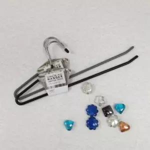 논슬립 바지걸이 검정색 1단 다용도 옷걸이 코팅 멀티 (WFKIOKI)