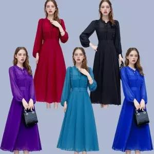 경성시대옷 스윙프릴 5color 복고풍원피스 WFLQAZZ