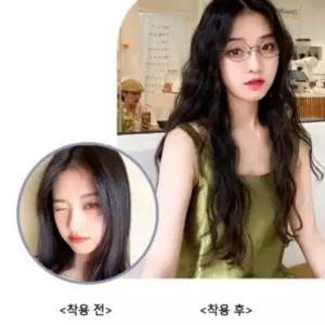 붙임머리고열사 헤어피스 웨이브 고열사 45CM 스타일변화 데일리룩 (WFKK12P)