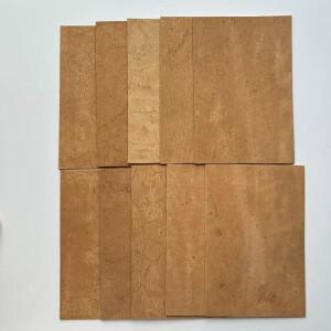 10개/묶음  100mmx150mm 목관악기 색소폰 플루트 클라리넷 피콜로 천연 코르크 시트