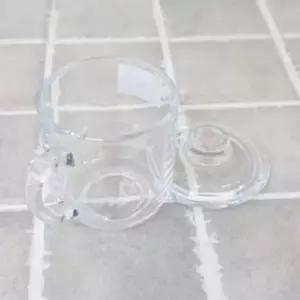 뚜껑이 있는 유리컵 음료수 전용 뚜껑 머그컵 다용도 음료컵 (WFKIOU7)