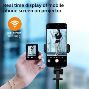 스크린 미러링 셀카봉 WIFI 프로젝션 삼각대 실시간 디스플레이 모니터 스마트폰 브이로그 비디오 녹화용