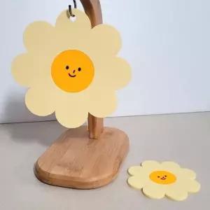 실리콘 컵받침대 다용도 냄비받침 플라워 디자인 티코스터 주방 소품 (WFKJKA7)