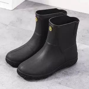 3 color 남성용 절개 스티치포인트컬러 컴포트 숏핏 앵클 레인부츠 레인14N (WFKK8X3)