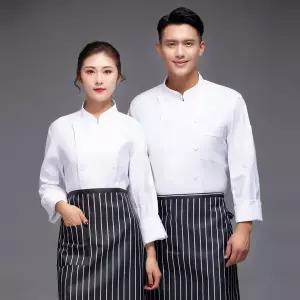 조리복 셰프복 요리복 주방복 주방 작업복 긴 가을 겨울 요리사 유니폼 케이터링 레스토랑 케이크 가게 베