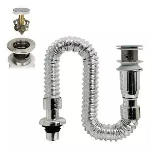 h자동팝업 아이트랩 일체형 하수구폽업 세면대배수구 (WFGXB4U)