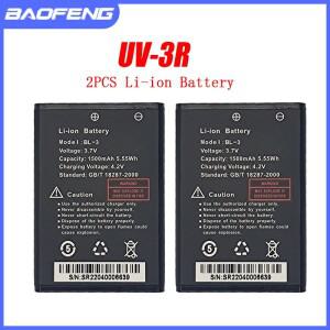 BAOFNEG UV-3R 배터리 BL-3, 워키토키 BF-R5 BF-C50 BF-T6 양방향 라디오 리튬 이온 호환, 1500mAh, 3.7V,