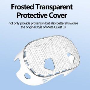VR 헤드셋 고글 기기 방지 퀘스트 헬멧 3S 커버 안경 페이스 메타 보호 케이스 실리콘 액세서리용 스크래치