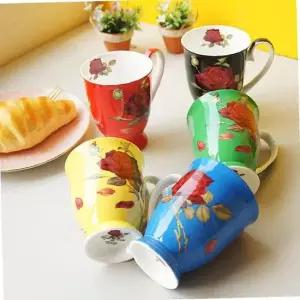 플라워 패턴 블라썸 머그컵 5P 세트 찻잔 집들이 선물