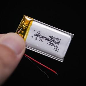 블루투스 MP3 MP4 리튬 배터리에 사용  보호 보드 포함  3.7 V 402035  250mah