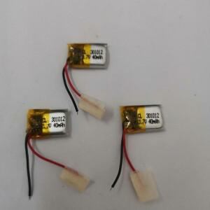 3.7V 301012 보호 보드가있는 40mah  블루투스 MP3 MP4 리튬 배터리에 사용 1 개/몫