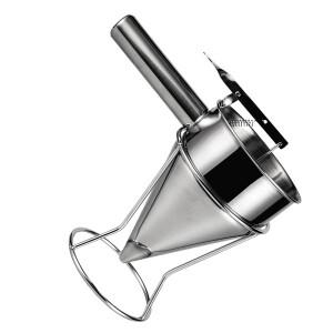 문어빵 주방 스시 피스톤 깔때기 실버 스테인리스 스틸 디스펜서 과학적 유량 조절 팬케이크 소스 아이싱
