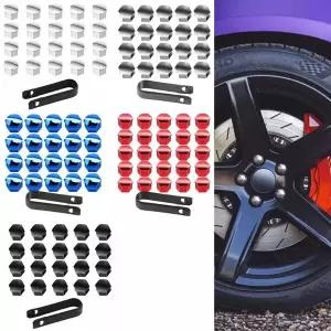 호환  2040개 자동차 휠 스크류 커버 차량 스타일링 보호 캡 171921mm 외부 장식 자동차 휠 너트 캡 방진