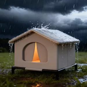 실외 고양이집 S 급식소 겸용 여름용 숨숨집 구조 숨숨